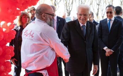 Mattarella inaugura la nuova sede di Monza di PizzAut